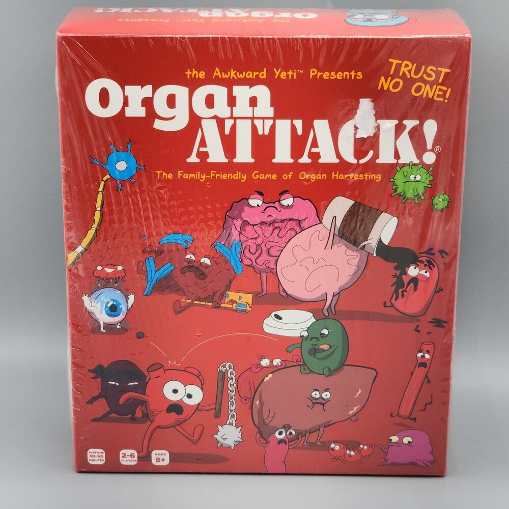The Awkward Yeti Organ Attack! Card Game Anatomy Card Game New Sealed Game